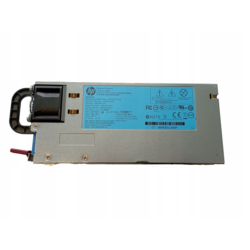 HP Proliant DL360P Gen8 G8 zasilacz 460W 660184-001 643954-101