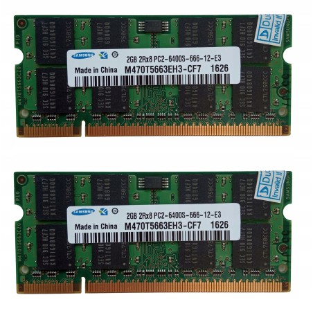 Pamięci RAM Samsung DDR2 PC2-6400S 2x2GB (4GB) 800Mhz