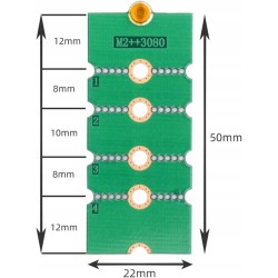 ADAPTER Przedłużaka z dysku M.2 NVMe SSD 2230 2242 2260 na 2280
