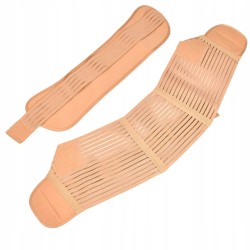 Pas ciążowy Lizhoup beżowy uniwersalny bawełniany zapięcie rzepy rozm. L