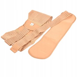 Pas ciążowy Lizhoup beżowy uniwersalny bawełniany zapięcie rzepy rozm. L