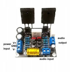 Wzmacniacz audio klasa AB Toshiba 2SC5200 2SA1943 100W Mono DC +-20-60V