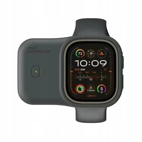Powerbank Apple Watch 40mm 41mm 42mm z kablem usb-c bez zdejmowania z ręki
